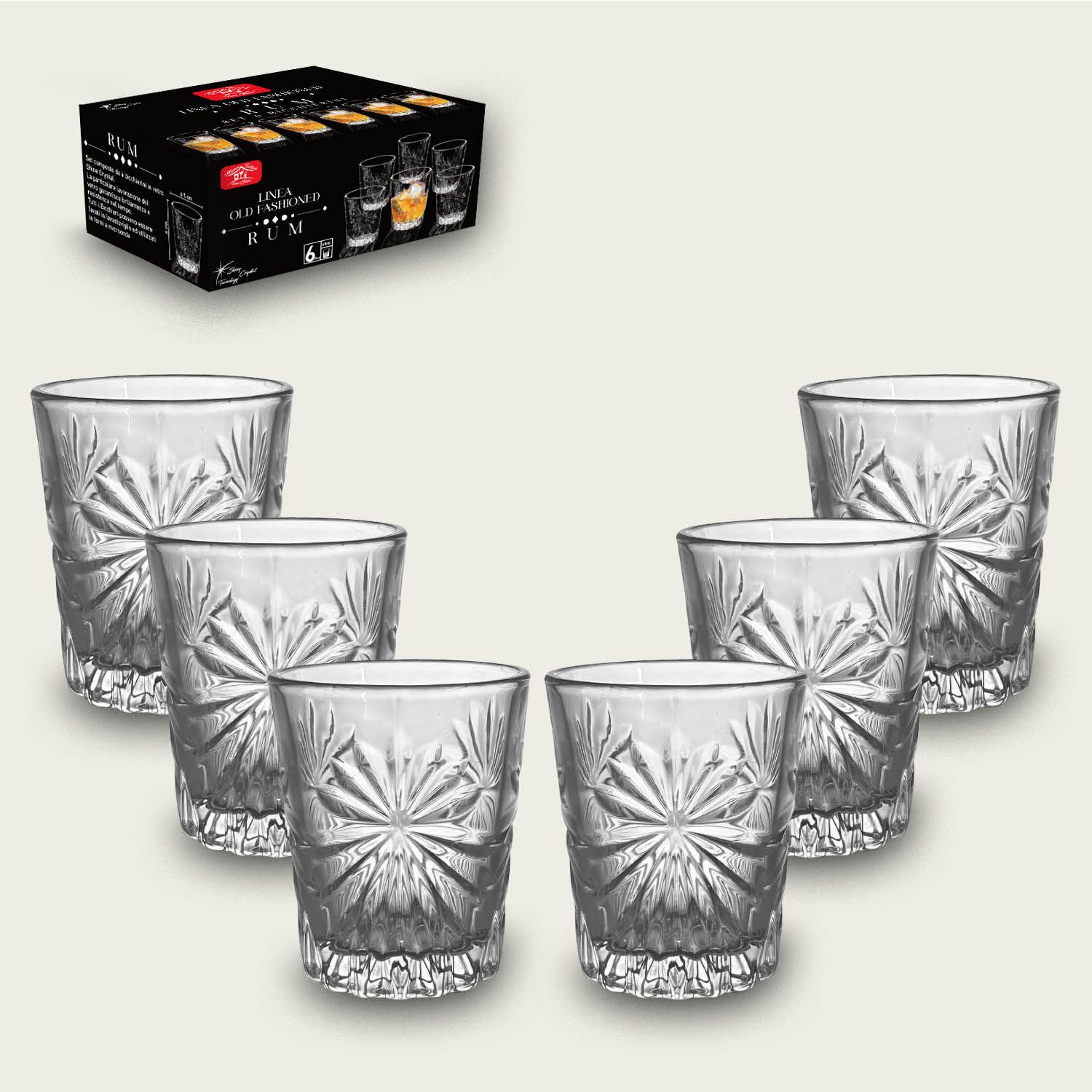 Set de 6 Vasos Bajos Rum