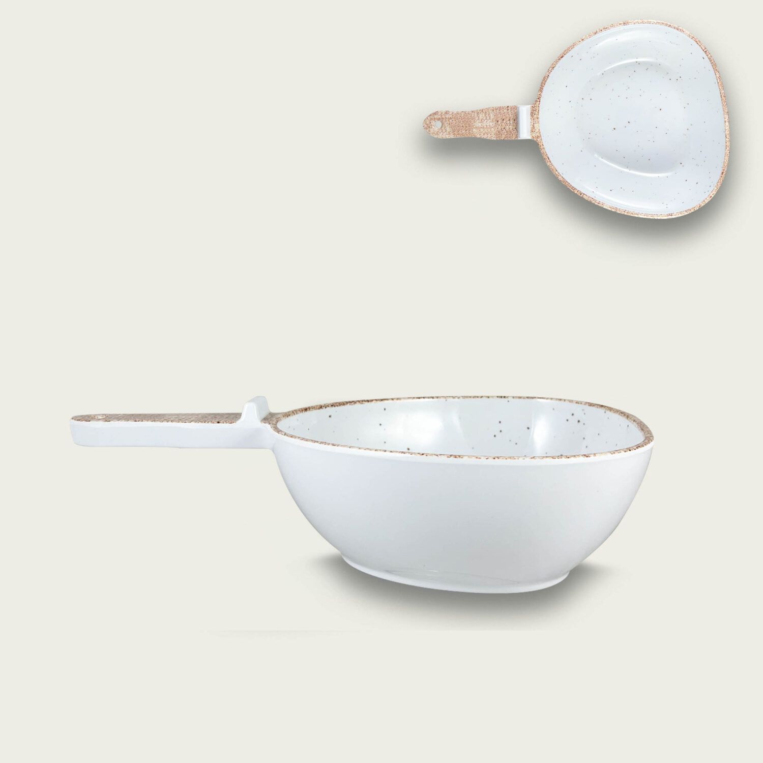 Bandeja Melamina Tierra con Asa