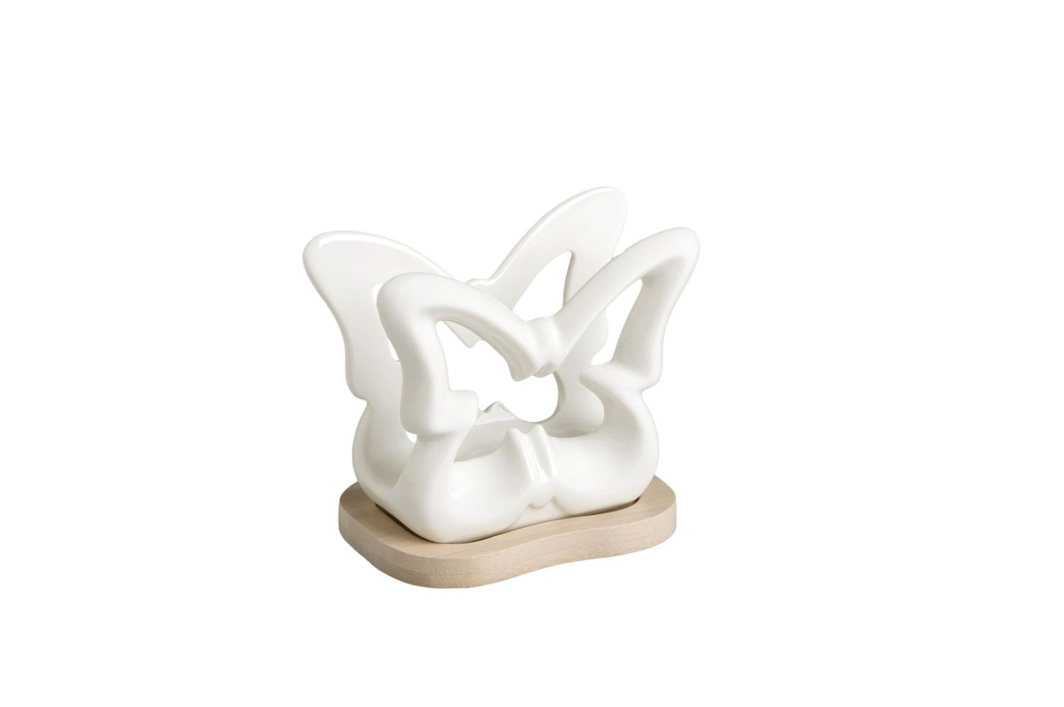Servilletero de Mariposa Porcelana