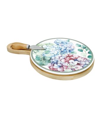 Quesera Flora con Cuchillo