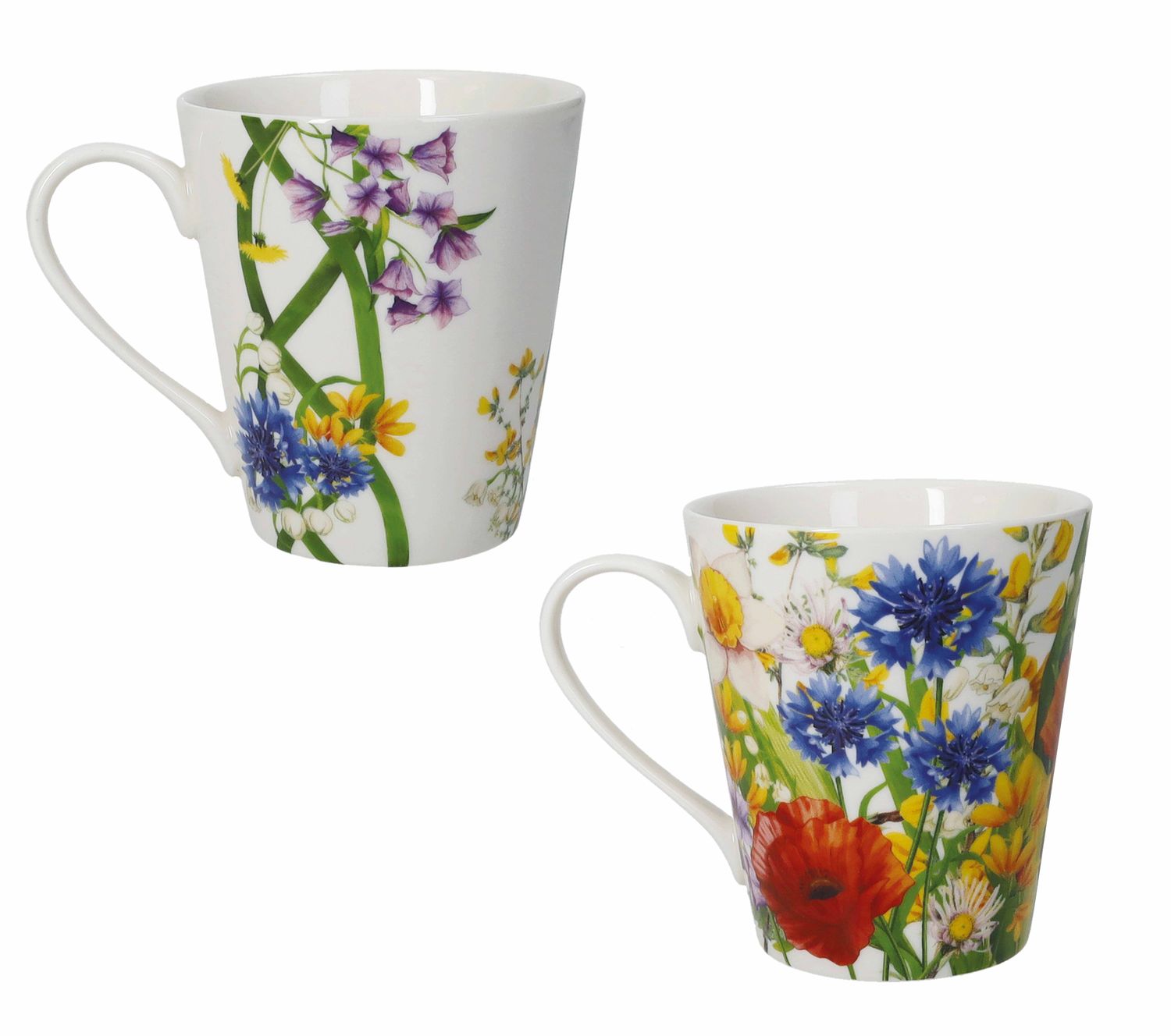 Set de 2 Mugs de Porcelana Fiori di Campo