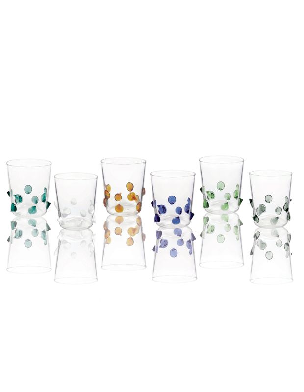 Set de 6 Vasos Ginevrine Colores Surtidos