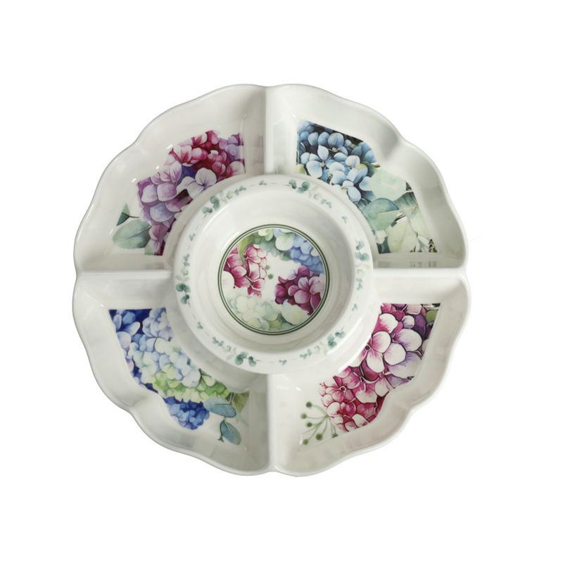 Bandeja con Divisiones de Porcelana Flora