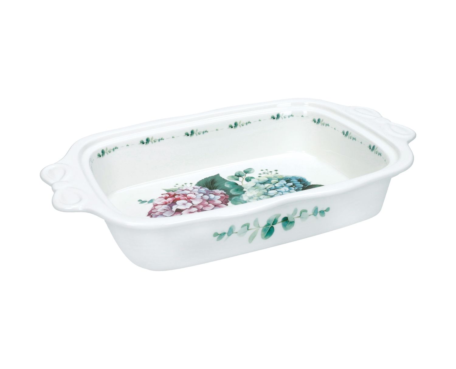 Pyrex con Asas de Porcelana Flora
