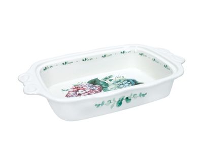 Pyrex con Asas de Porcelana Flora
