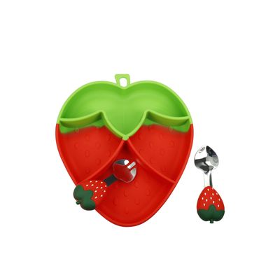 Set de Bebé Fresas (Plato y Cubiertos)