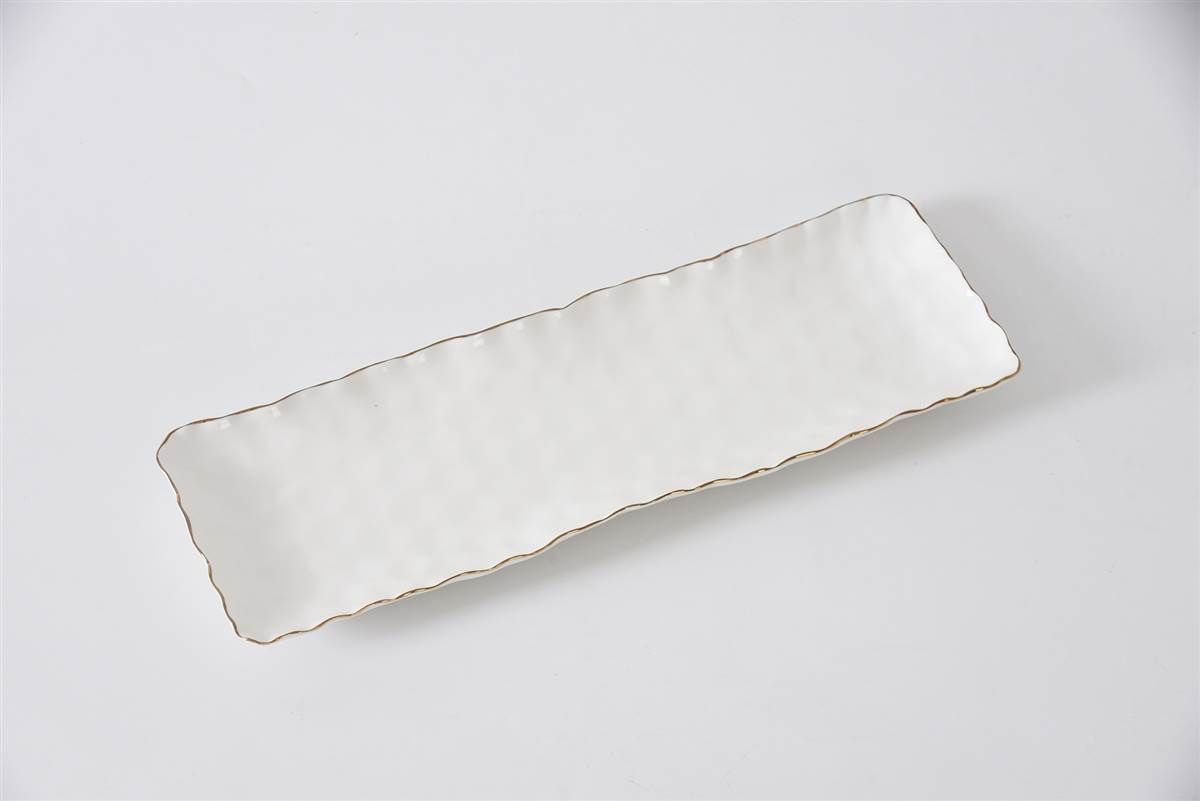 Bandeja Rectangular Blanca Portofino