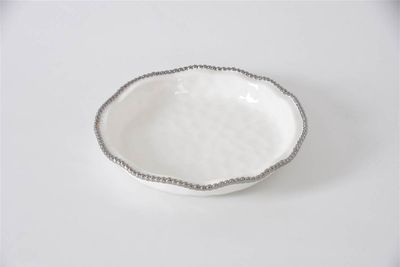 Pie Dish Blanco (Plateado)
