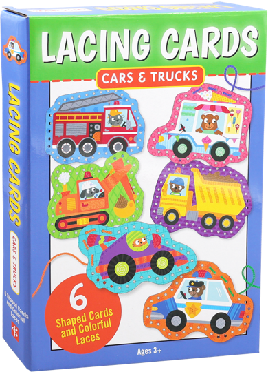 Lacing Cards Cars and Trucks