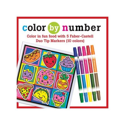 Color By Number Foodie Friends