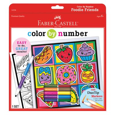 Color By Number Foodie Friends