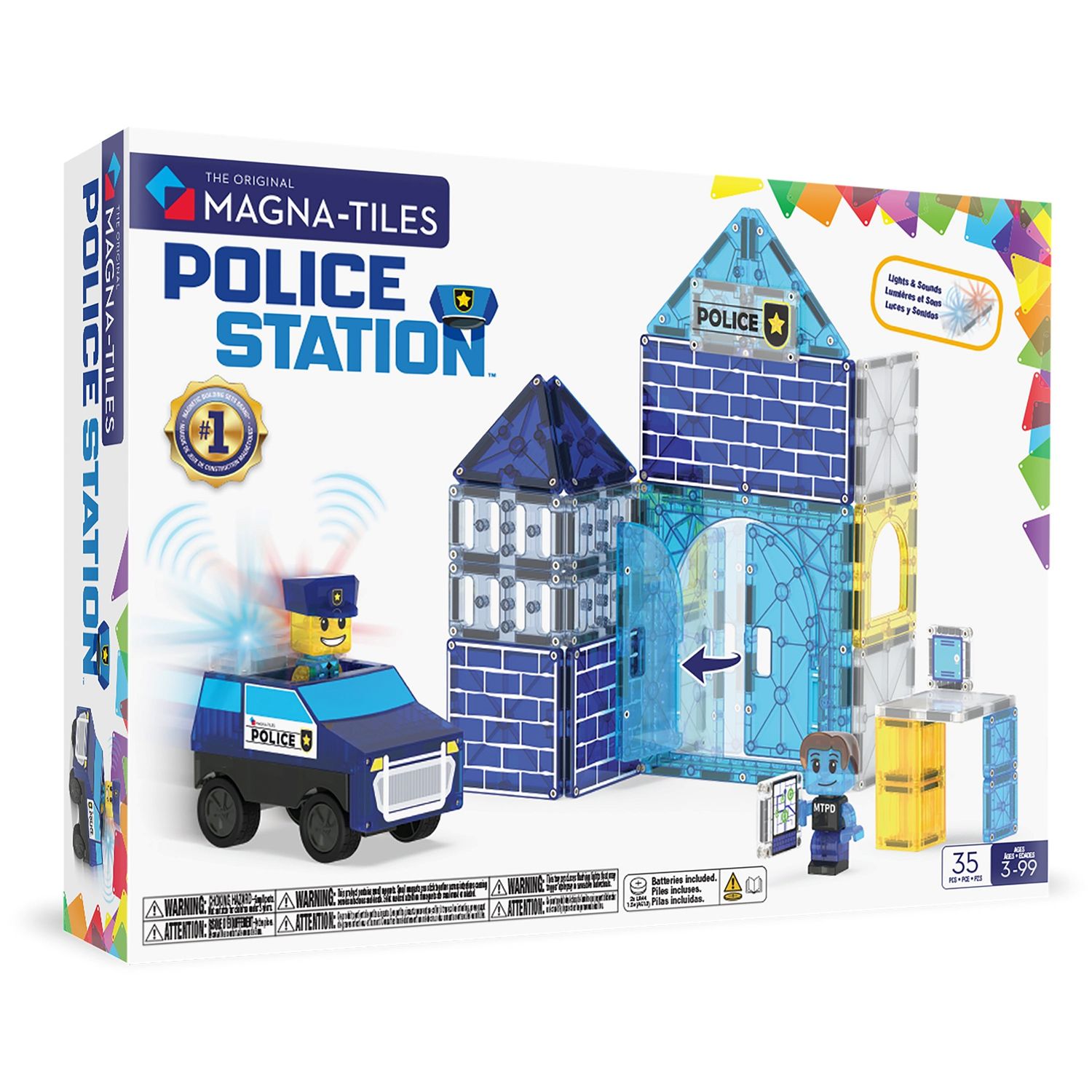 Magna Tiles Police Station 35 Piezas