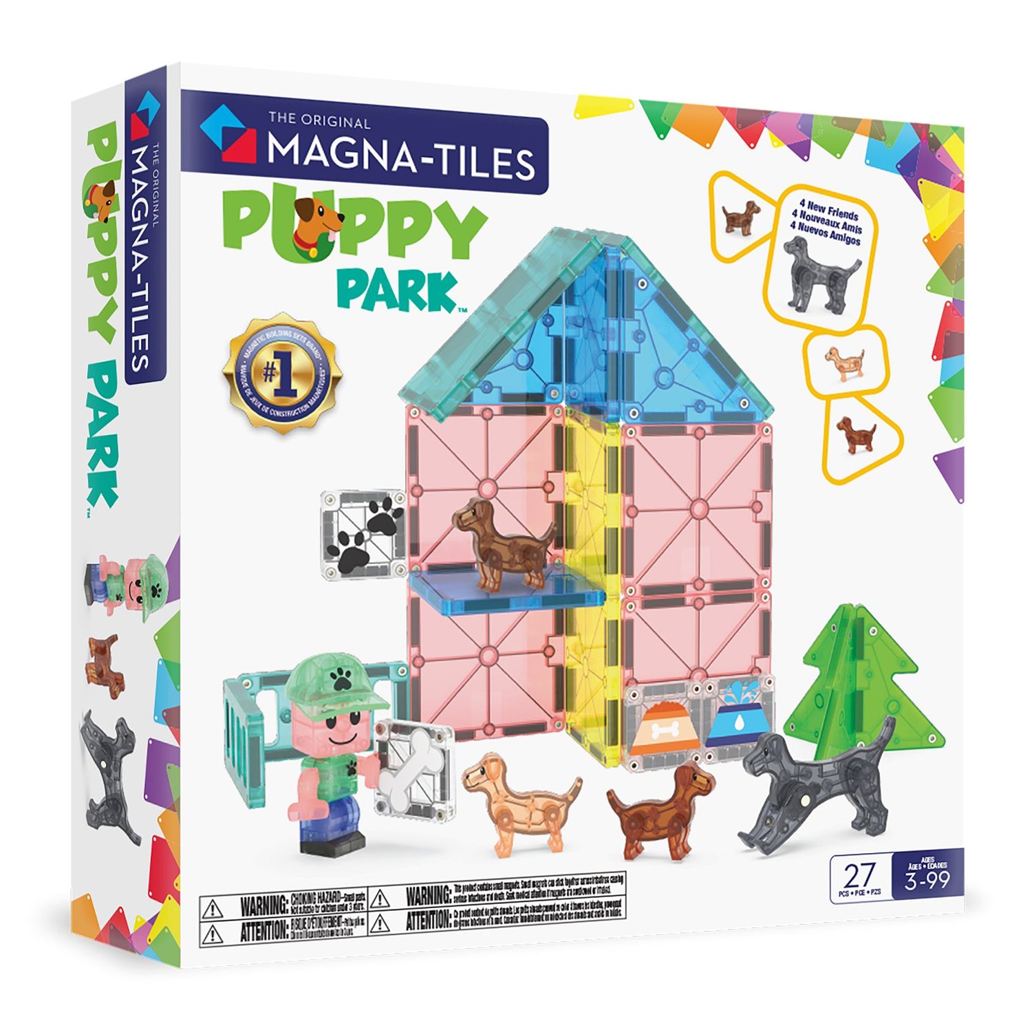 Magna Tiles Puppy Park 27 Piezas