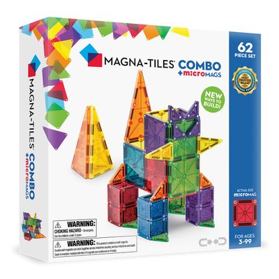 Magna Tiles Micromags 62 Piezas Combo Set