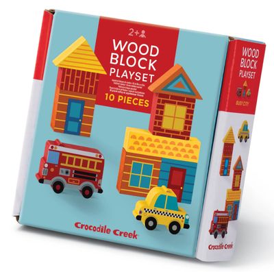 Build And Play Mini Wood Blocks Busy City
