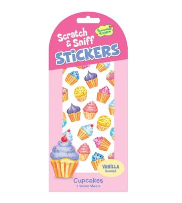 2 Paquetes de Cupcakes Scratch and Sniff Stickers MM