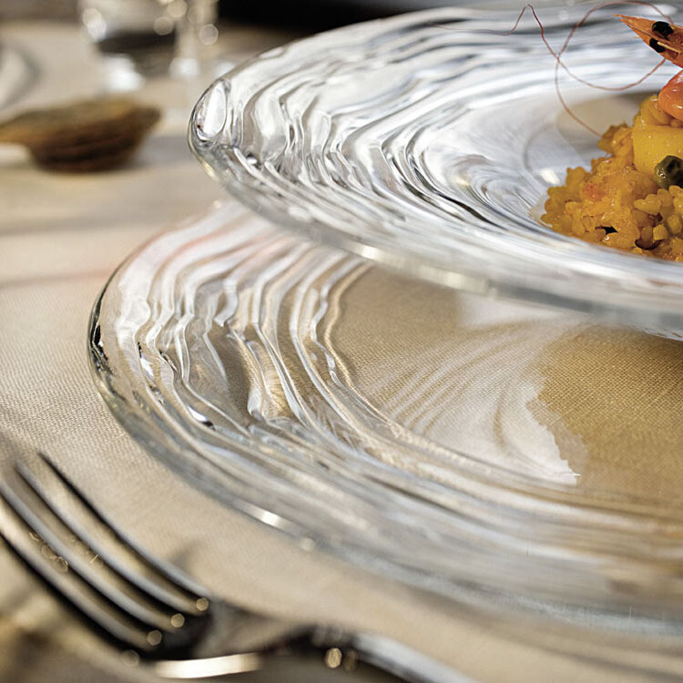 Plato de Vidrio de Comida Oasi 28cm