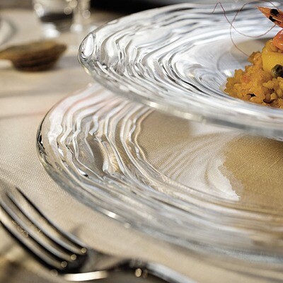 Plato de Vidrio de Comida Oasi 28cm