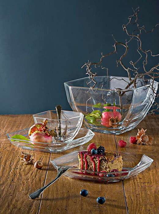 Plato de Postre de Vidrio Canova