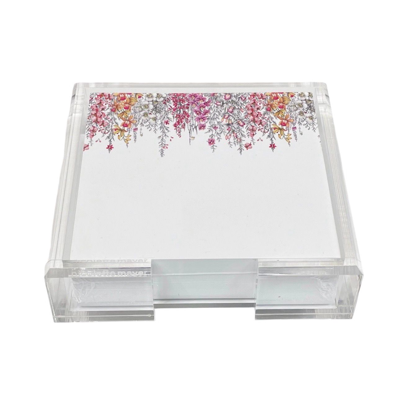 Note Cards with Acrilyc Holder Orchid Garden
