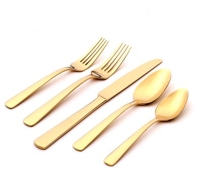 Juego de Cubiertos de 4 Puestos Aptitude Champagne (20 Piezas)