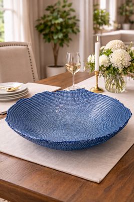 Aster Centrotavola 33 cm Celeste