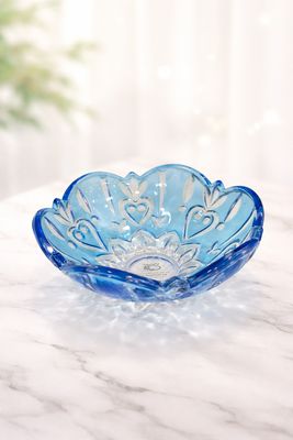 Crystal Blue Candy Dish Small MM