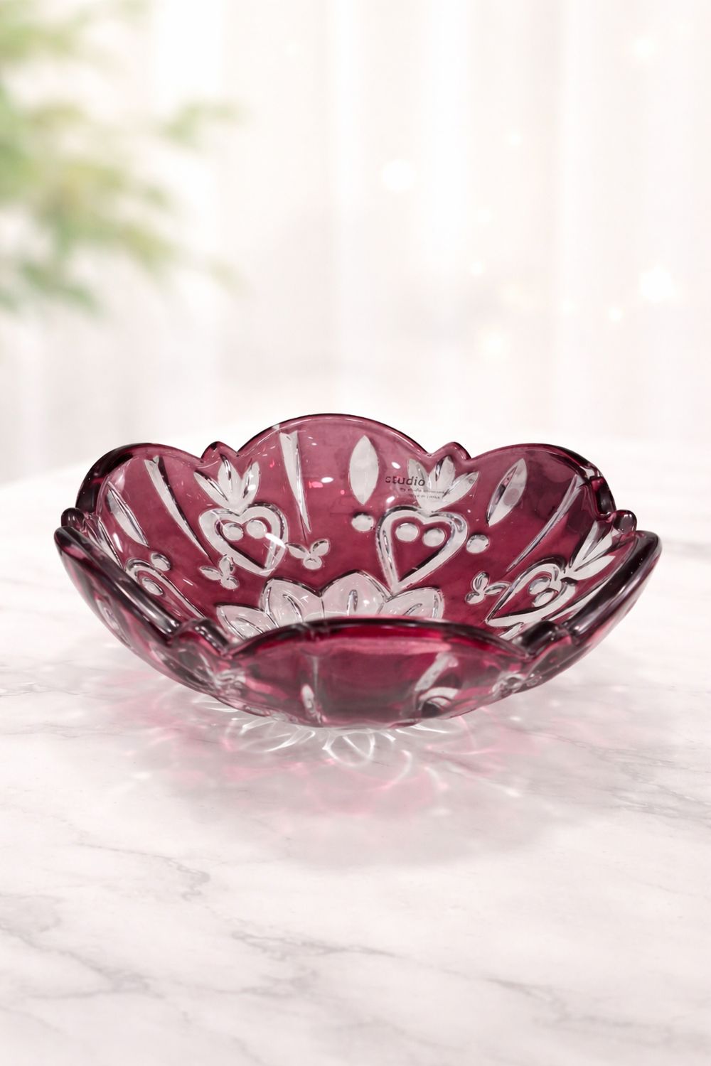 Crystal Purple Candy Dish Small MM