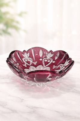 Crystal Purple Candy Dish Small MM