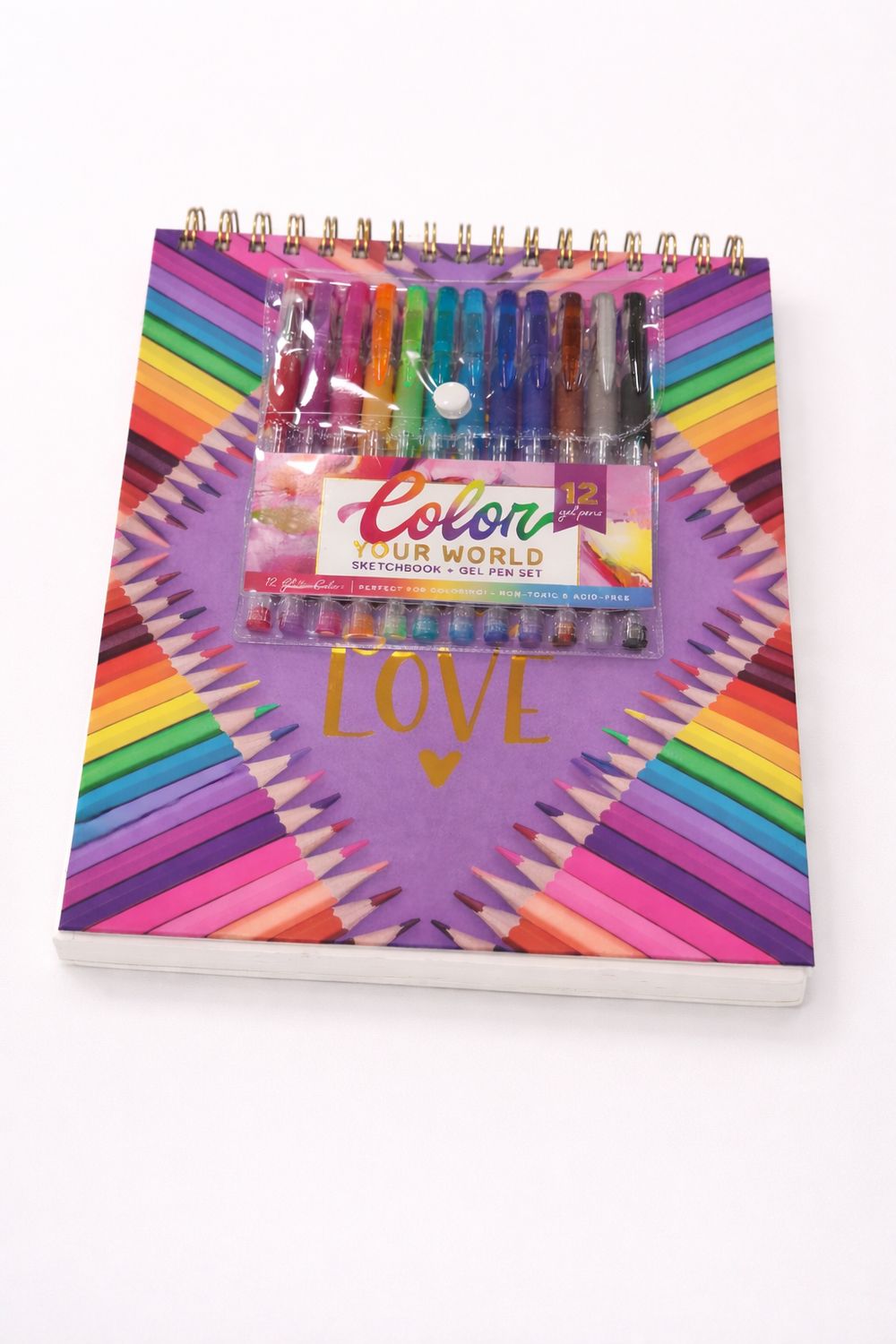 Cuaderno de Dibujo "Do What You Love" (12 plumas)