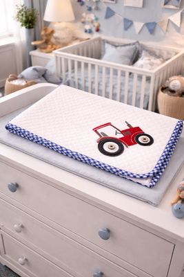 TRACTOR QUILTED BLANKET