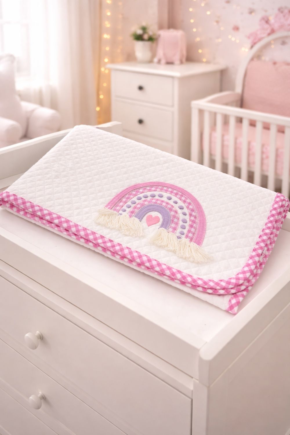 RAINBOW QUILTED BLANKET