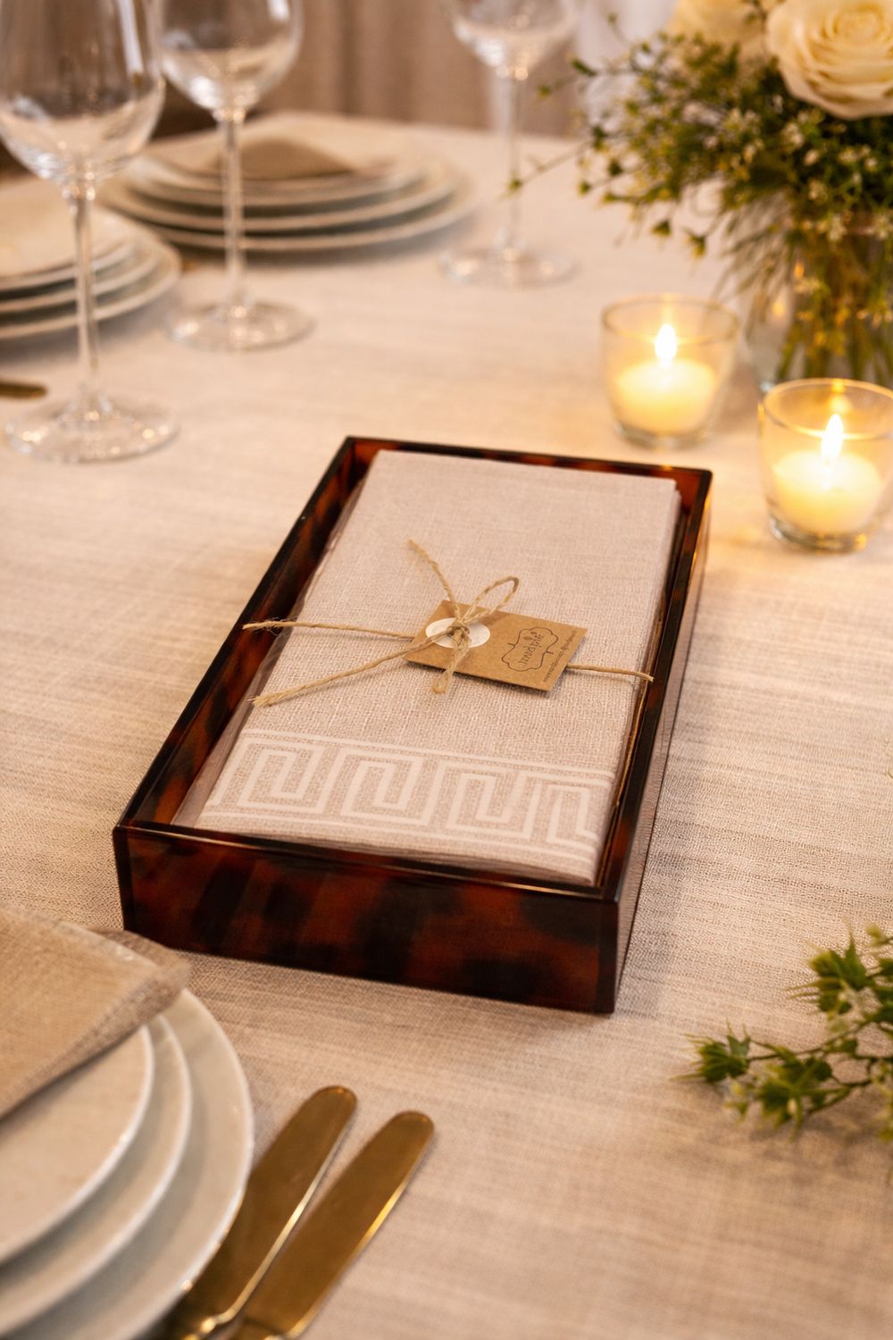 TORTOISE GUEST NAPKIN HOLDER