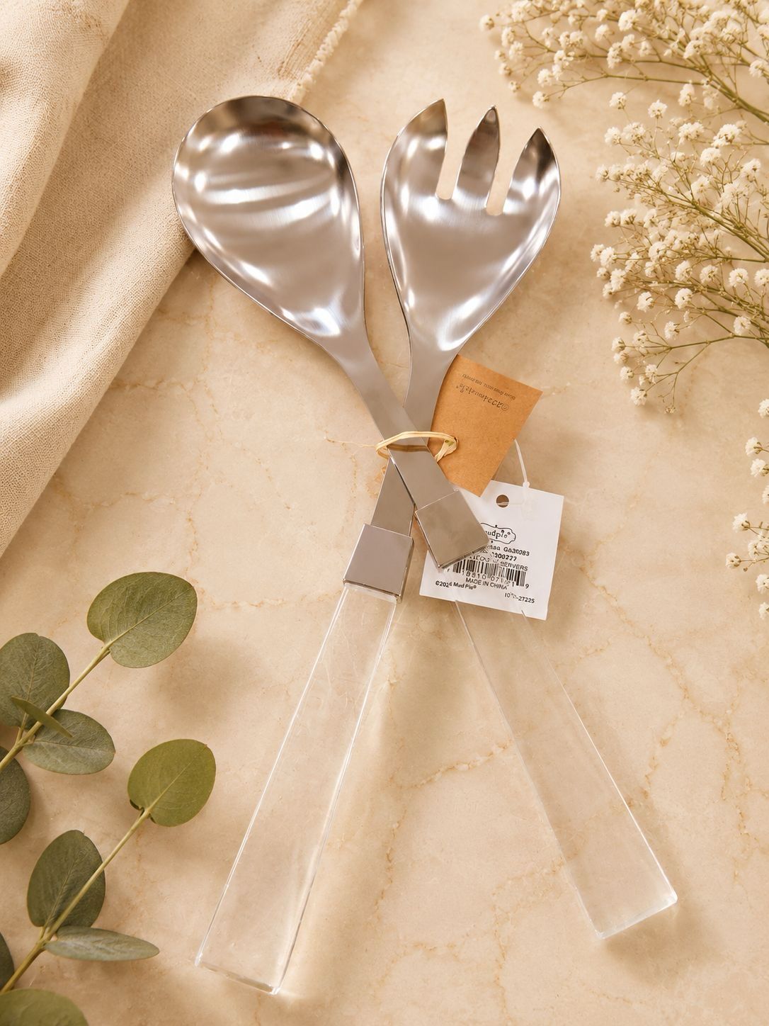 ACRYLIC SALAD SERVERS
