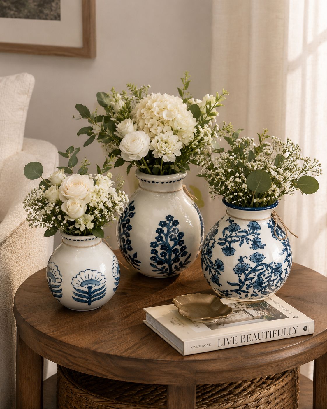 BUTI BLOCK PRINT FLOWER VASE