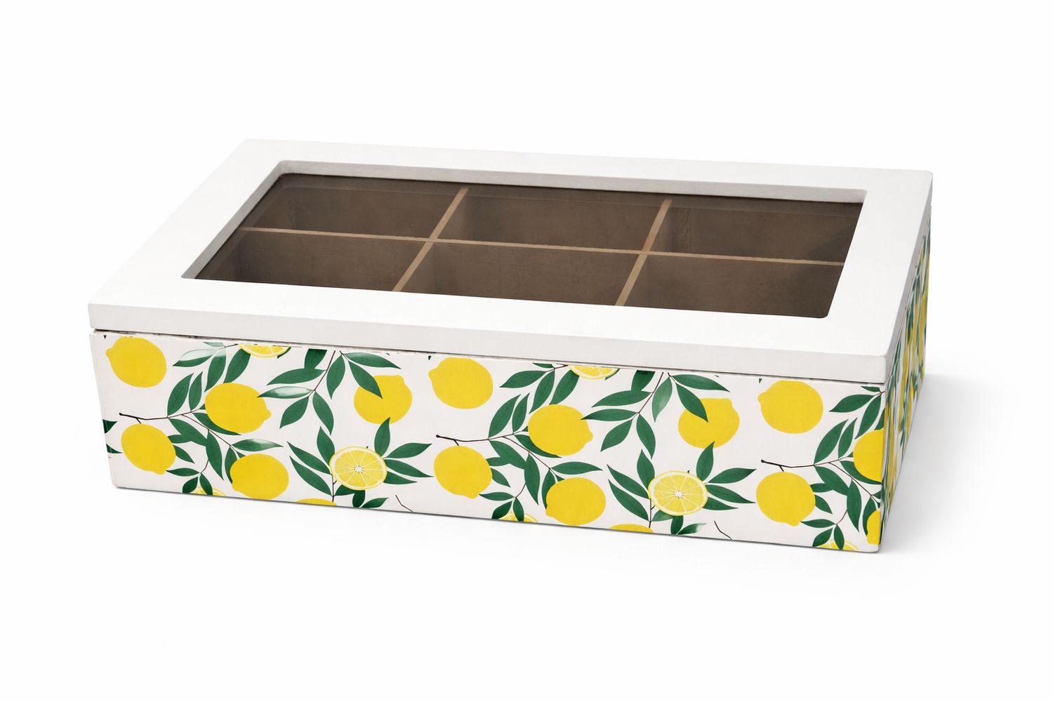 Caja de Te de Madera Lemons MM