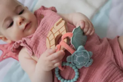 Wooden Rattle - Ocean