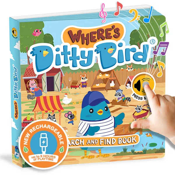 Where's Ditty Bird Libro Musical - USB-C