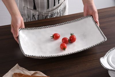 Rectangular Deep Server Blanco (Plateado)