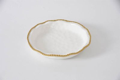 Pie Dish Blanco (Dorado)
