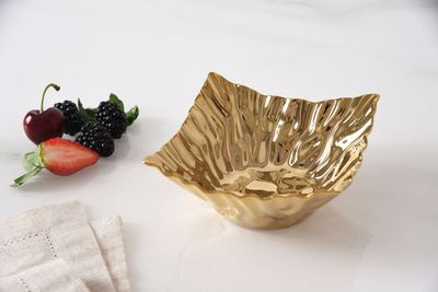 Snack Bowl Cuadrado Dorado