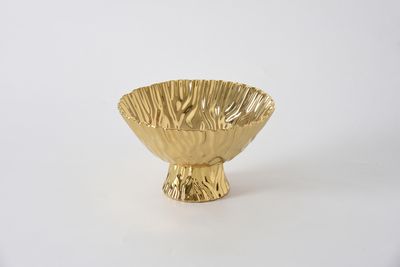 Bowl con Pie Mediano Dorado