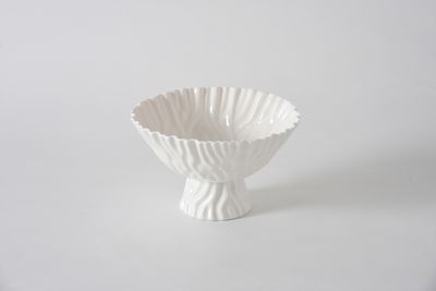 Bowl con Pie Mediano Blanco