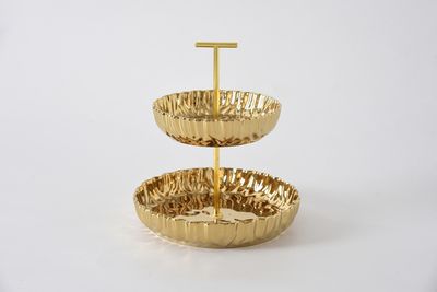 Dulcera de 2 Pisos Dorada