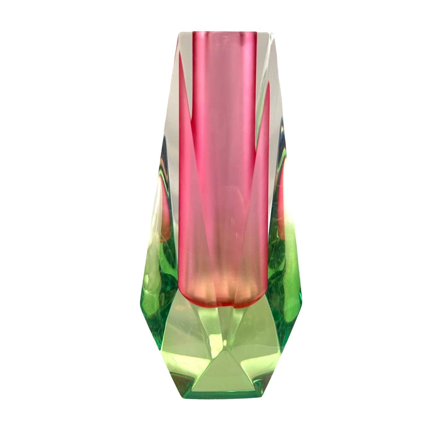 Bud Vase Pink Green