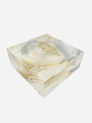 Candy Dish Aura Golden Brush