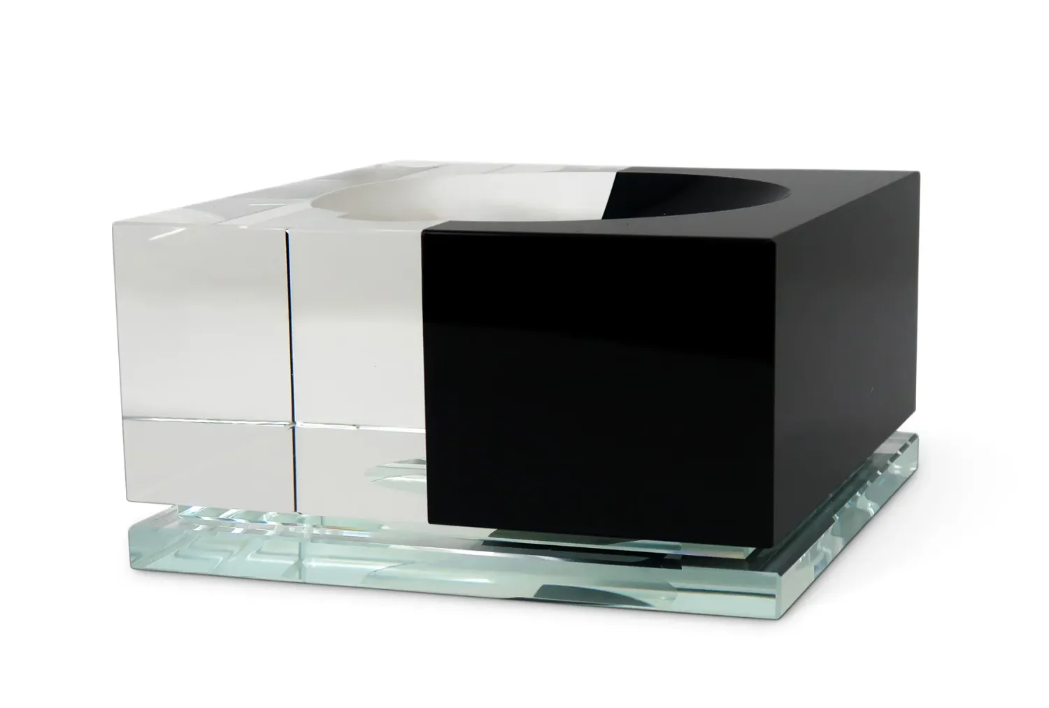 Candy Dish Negro y Transparente