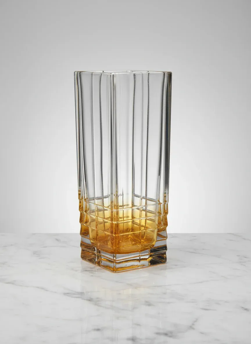 Square Diamond Vase Ambar