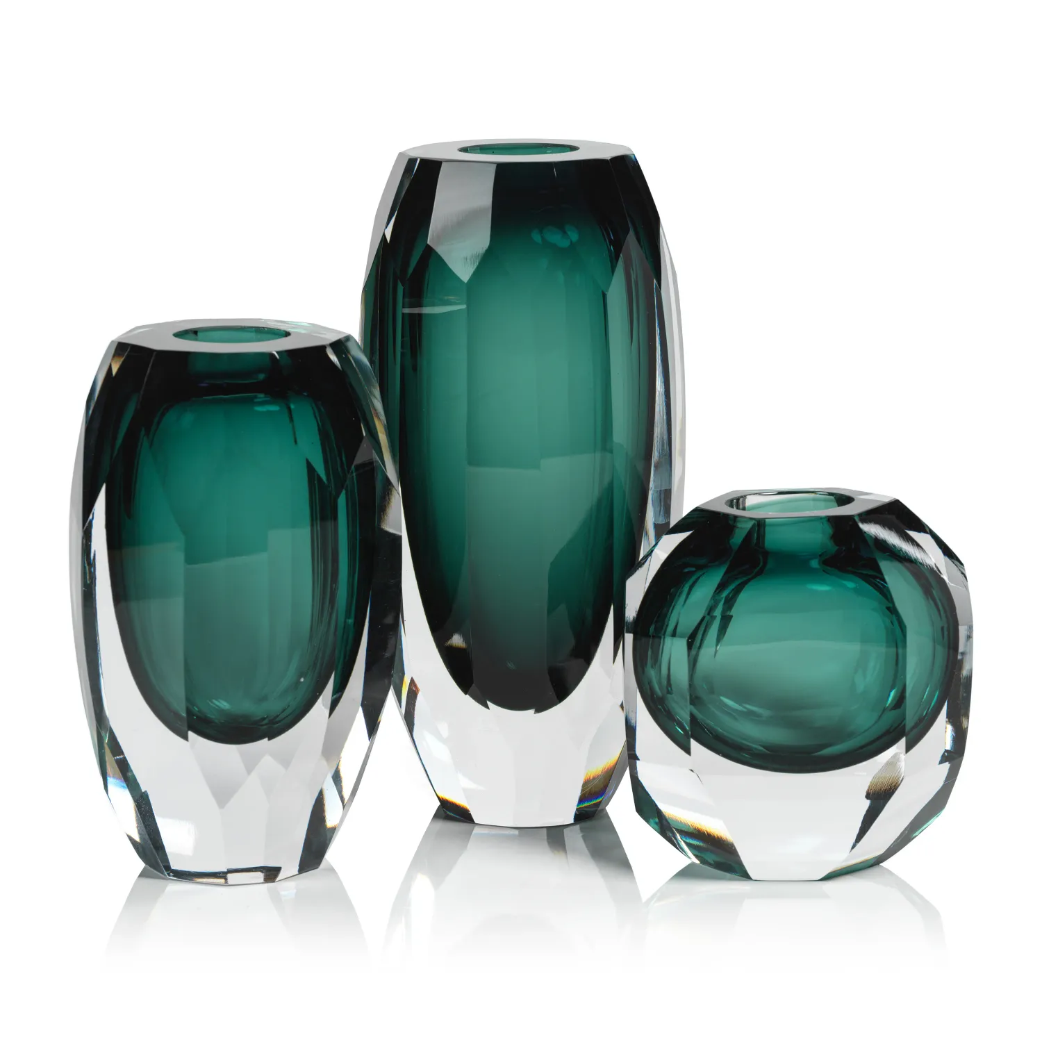 Aman Emerald Vase 10.75in
