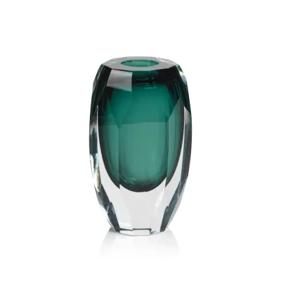 Aman Emerald Vase 6.5in